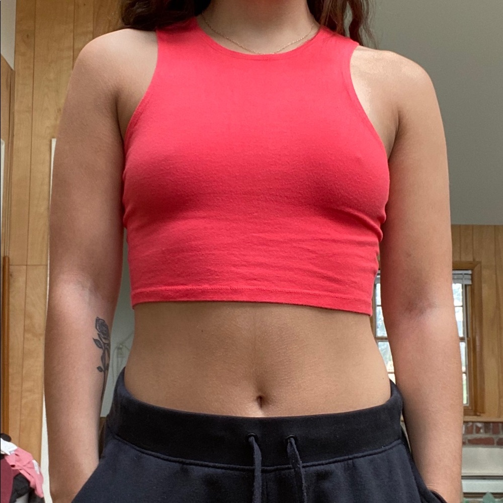 Pink Charlotte Russe crop top